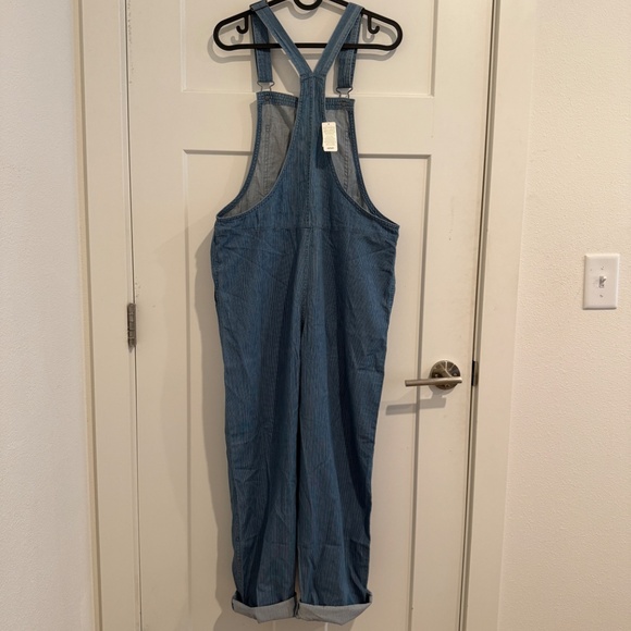 NWT Aerie Train Stripe Overalls Women's Small - Picture 7 of 8